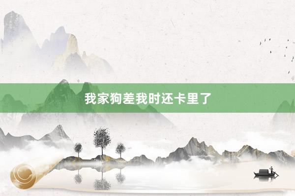 我家狗差我时还卡里了